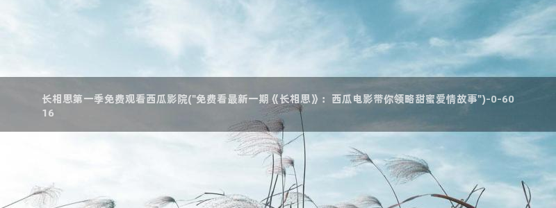 暴风眼西瓜影院免费观看